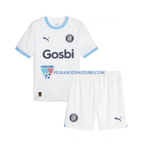 dla Dzieci Girona Koszulka Wyjazdowy 2023-2024 Krótkie Rękawy