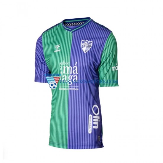 Málaga CF Koszulka Męska Wyjazdowy 2023-2024 Krótkie Rękawy