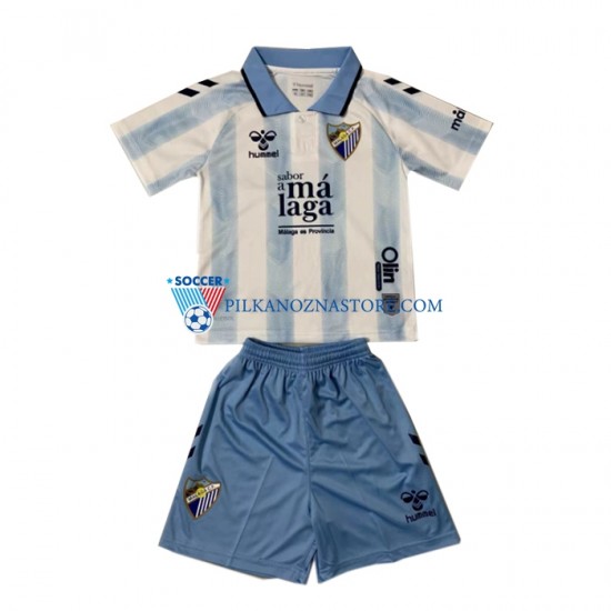 Málaga CF dla Dzieci Koszulka Domowy 2023-2024 Krótkie Rękawy