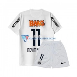 Santos FC dla Dzieci Neymar JR 11 -2012 Retro Koszulka Domowy 2011 Krótkie Rękawy