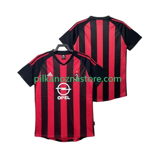 AC Milan 2003 Retro Koszulka Męska Domowy 2002 Krótkie Rękawy