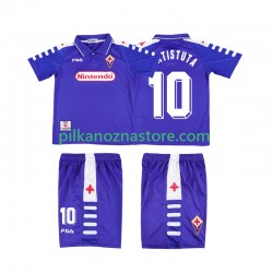 ACF Fiorentina dla Dzieci RUICOSTA 10 Retro Koszulka Domowy 1998 1999 Krótkie Rękawy