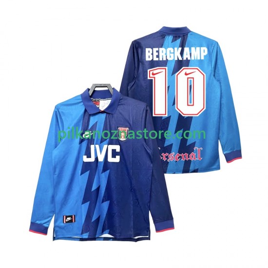 Arsenal Bergkamp 10 1995 1996 Retro Koszulka Męska Wyjazdowy Długie Rękawy
