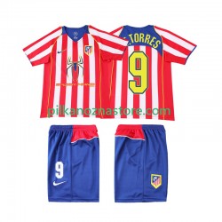 Atlético Madryt dla Dzieci F TORRES 9 2005 Retro Koszulka Domowy 2004 Krótkie Rękawy