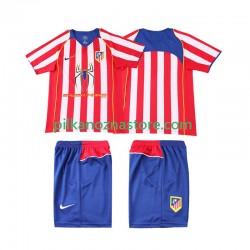 Atlético Madryt dla Dzieci 2005 Retro Koszulka Domowy 2004 Krótkie Rękawy