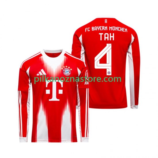 Bayern Monachium Jonathan Tah 4 Koszulka Męska Domowy 2025-2026 Długie Rękawy