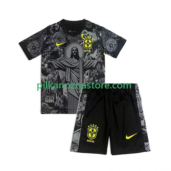 Brazylia dla Dzieci Cheist the Redeemer Football Shirts Domowy 2024 Krótkie Rękawy