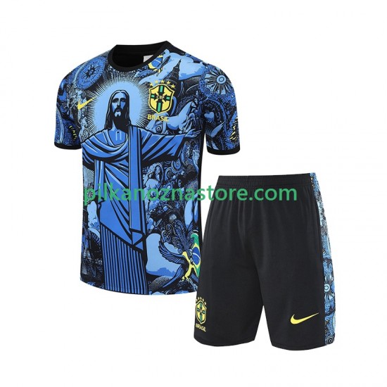 Brazylia dla Dzieci JESUS Football Shirts Domowy 2024-2025 Krótkie Rękawy