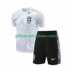 Brazylia dla Dzieci Special JESUS Football Shirts Domowy 2024-2025 Krótkie Rękawy