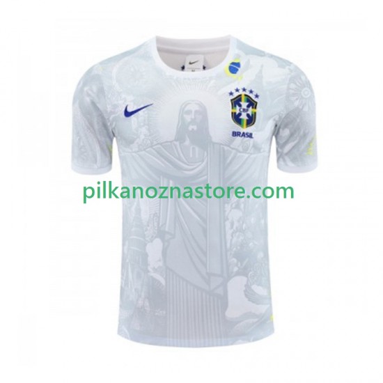 Brazylia Special Jesus Koszulka Męska Domowy 2024-2025 Krótkie Rękawy