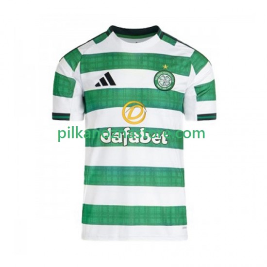 Celtic FC Koszulka Męska Domowy 2025-2026 Krótkie Rękawy