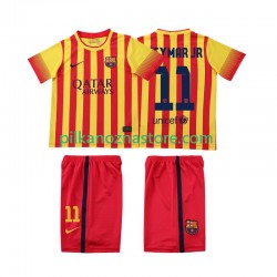 FC Barcelona dla Dzieci Neymar JR 11 2013 2014 Retro Koszulka Wyjazdowy Krótkie Rękawy
