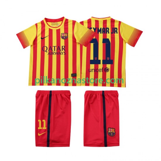 FC Barcelona dla Dzieci Neymar JR 11 2013 2014 Retro Koszulka Wyjazdowy Krótkie Rękawy
