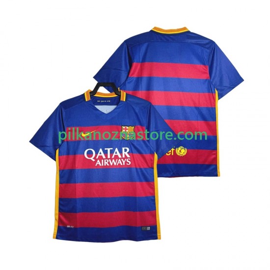 FC Barcelona 2015-2016 Retro Koszulka Męska Domowy Krótkie Rękawy