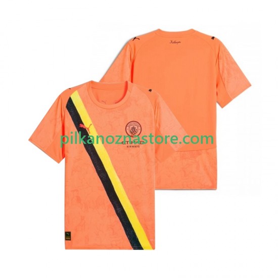 Strój Bramkarski Manchester City dla Dzieci UPER Koszulka Męska Domowy 2025-2026 Krótkie Rękawy