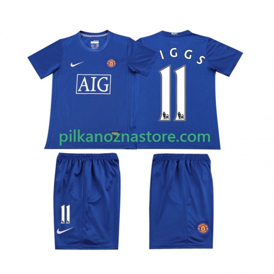 Manchester United dla Dzieci GIGGS 11 Retro Koszulka Wyjazdowy 2008 Krótkie Rękawy