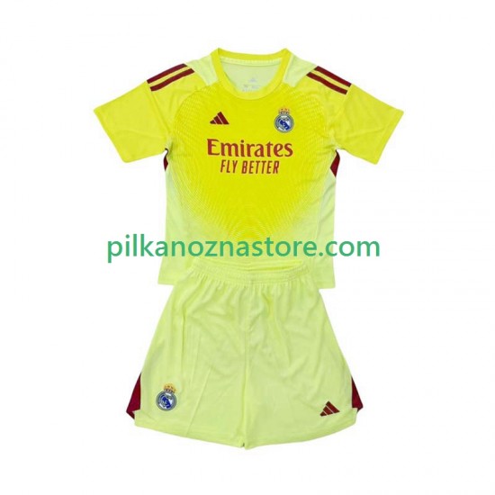 Strój Bramkarski Real Madryt dla Dzieci Koszulka Czwarty 2025-2026 Krótkie Rękawy