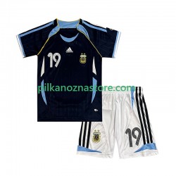 Argentyna dla Dzieci Lionel Messi 19 Retro Koszulka Wyjazdowy 2006 Krótkie Rękawy
