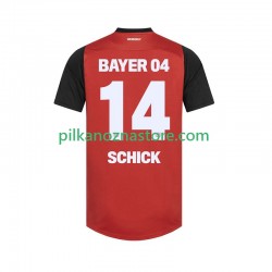 Bayer 04 Leverkusen Patrik Schick 14 Koszulka Męska Domowy 2024-2025 Krótkie Rękawy