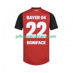 Bayer 04 Leverkusen Victor Boniface 22 Koszulka Męska Domowy 2024-2025 Krótkie Rękawy