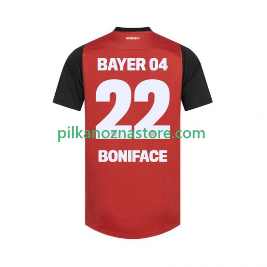 Bayer 04 Leverkusen Victor Boniface 22 Koszulka Męska Domowy 2024-2025 Krótkie Rękawy