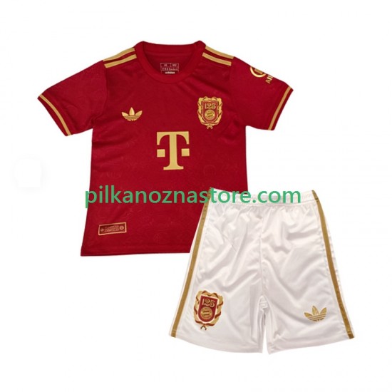 Bayern Monachium dla Dzieci 125th Anniversary Red Koszulka Domowy 2024-2025 Krótkie Rękawy