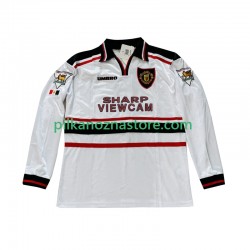 Manchester United Beckham 7 Retro Koszulka Męska Wyjazdowy 1998 1999 Długie Rękawy