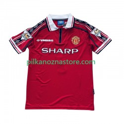 Manchester United Beckham 7 Retro Koszulka Męska Domowy 1998 1999 Krótkie Rękawy