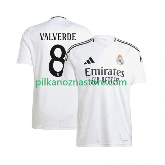 Real Madryt Federico Valverde 8 Koszulka Męska Domowy 2024-2025 Krótkie Rękawy
