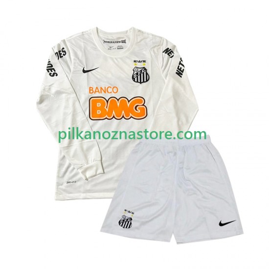 Santos FC dla Dzieci 2012 Retro Koszulka Domowy 2011 Długie Rękawy