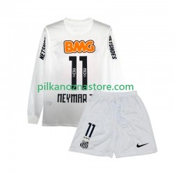 Santos FC dla Dzieci Neymar JR 11 2012 Retro Koszulka Domowy 2011 Długie Rękawy