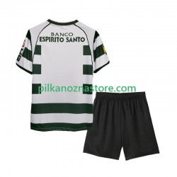 Sporting CP dla Dzieci 2001 2003 Retro Koszulka Domowy Krótkie Rękawy