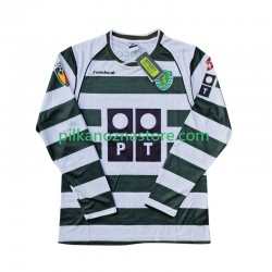 Sporting CP 2001 2003 Retro Koszulka Męska Domowy Długie Rękawy