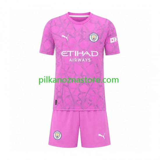 Strój Bramkarski Manchester City dla Dzieci Koszulka Wyjazdowy 2026-2027 Krótkie Rękawy