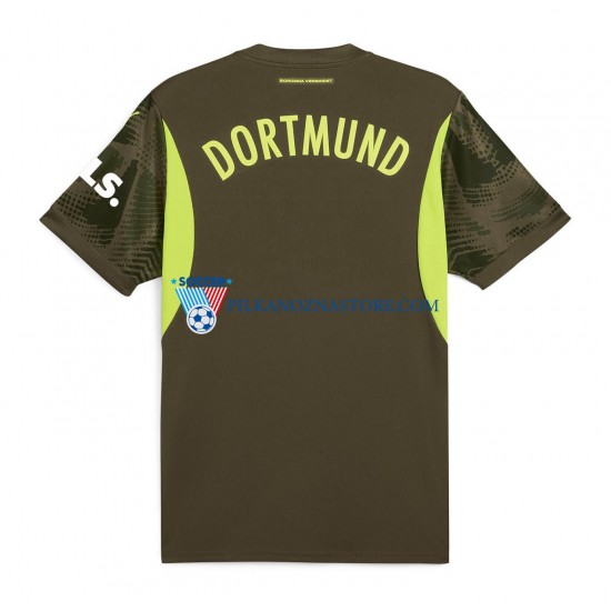Strój Bramkarski Borussia Dortmund Koszulka Męska Domowy 2024-2025 Krótkie Rękawy