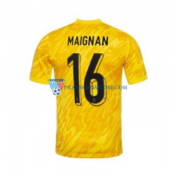 Strój Bramkarski Francja MAIGNAN 16 Koszulka Męska Domowy Euro 2024 Krótkie Rękawy