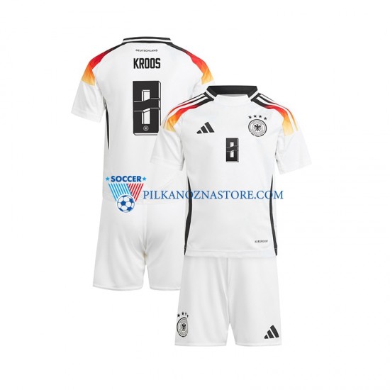 Niemcy dla Dzieci Toni Kroos 8 Koszulka Domowy Euro 2024 Krótkie Rękawy