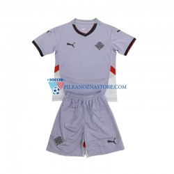 Islandia dla Dzieci Koszulka Wyjazdowy 2024 Krótkie Rękawy