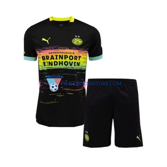 PSV Eindhoven dla Dzieci Koszulka Wyjazdowy 2024-2025 Krótkie Rękawy