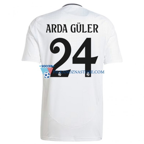 Real Madryt ARDA GULER 24 Koszulka Męska Domowy 2024-2025 Krótkie Rękawy