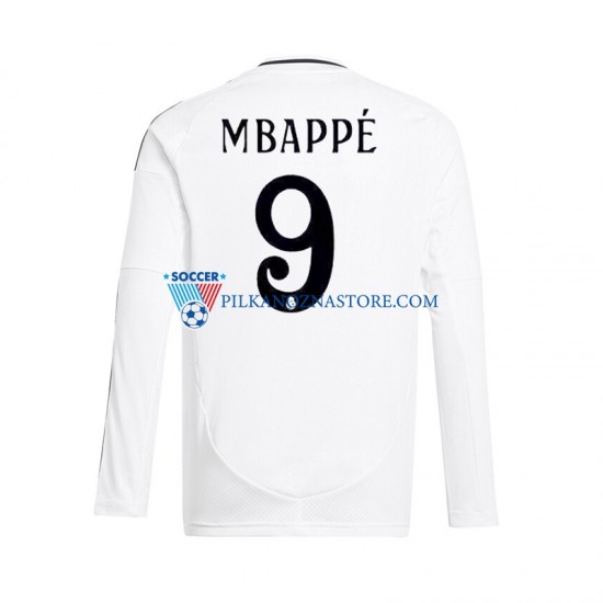 Real Madryt Mbappé Kylian 9 Koszulka Męska Domowy 2024-2025 Długie Rękawy
