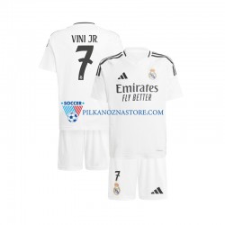 Real Madryt dla Dzieci Vinicius Junior 7 Koszulka Domowy 2024-2025 Krótkie Rękawy