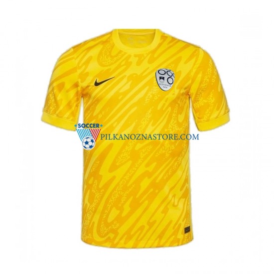 Strój Bramkarski Słowenia Koszulka Męska Domowy Euro 2024 Krótkie Rękawy