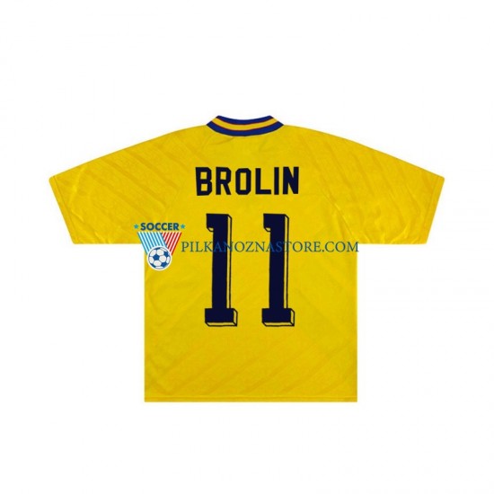Szwecja Brolin 11 Retro Koszulka Męska Domowy 1994 Krótkie Rękawy