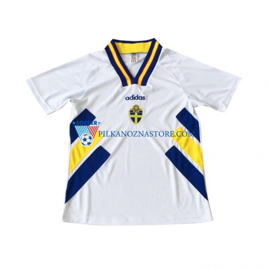 Szwecja Retro Koszulka Męska Wyjazdowy 1994 Krótkie Rękawy