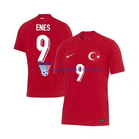Turcja Enes Unal 9 Koszulka Męska Wyjazdowy Euro 2024 Krótkie Rękawy