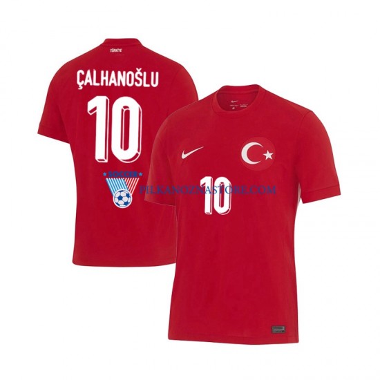 Turcja Hakan Calhanoglu 10 Koszulka Męska Wyjazdowy Euro 2024 Krótkie Rękawy