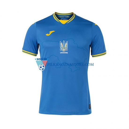 Ukraina Koszulka Męska Wyjazdowy Euro 2024 Krótkie Rękawy