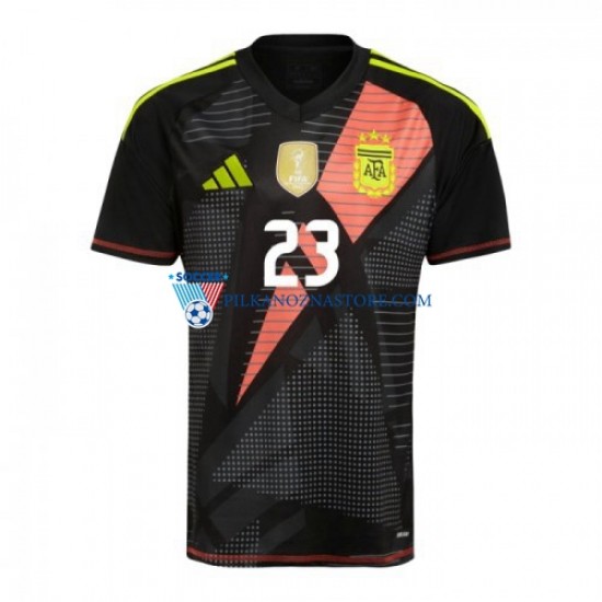 Strój Bramkarski Argentyna Emiliano Martinez 23 Koszulka Męska Domowy Copa America 2024 Krótkie Rękawy