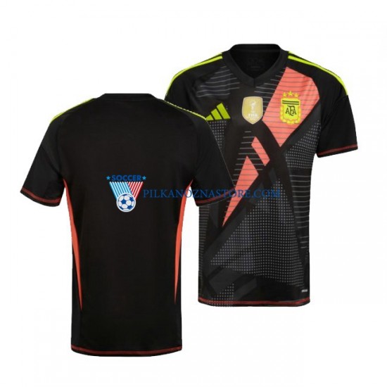 Strój Bramkarski Argentyna Koszulka Męska Domowy Copa America 2024 Krótkie Rękawy